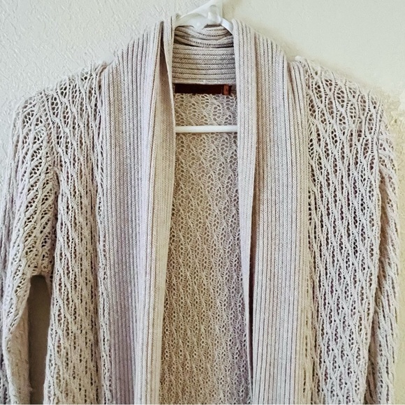 Belldini Long Bohemian Knit Cardigan Sweater Size L - Picture 3 of 4